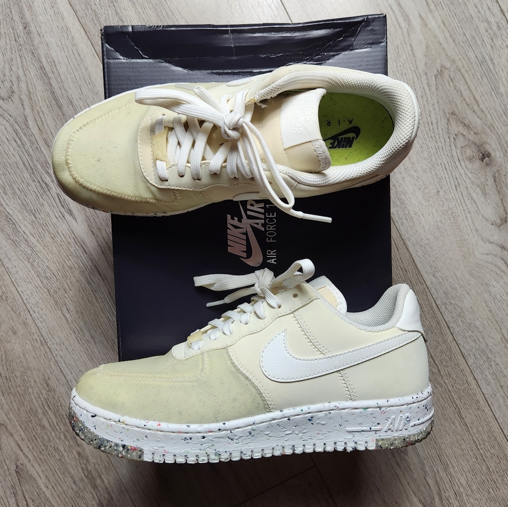 Nike Air Force 1 Crater Summit White Sneakers Shoes Womens Size 8.5 - CT1986-100 - Picture 2 of 7